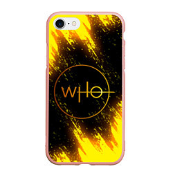 Чехол iPhone 7/8 матовый DOCTOR WHO, цвет: 3D-светло-розовый