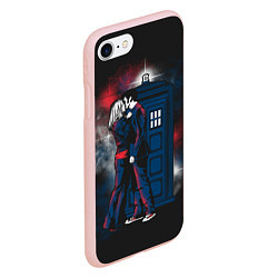 Чехол iPhone 7/8 матовый Doctor Who, цвет: 3D-светло-розовый — фото 2