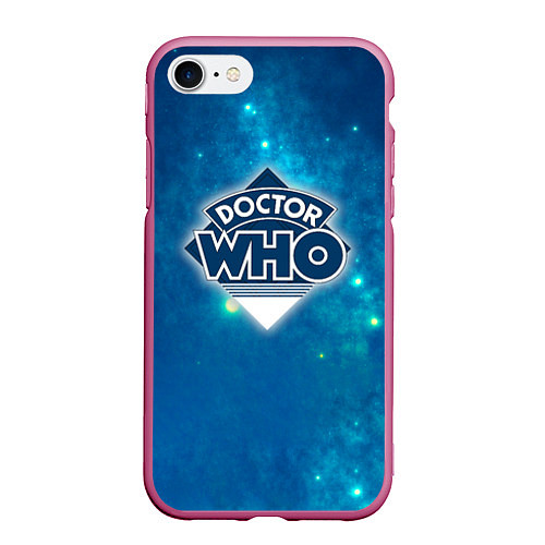 Чехол iPhone 7/8 матовый Doctor Who / 3D-Малиновый – фото 1