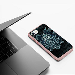 Чехол iPhone 7/8 матовый Odinn, цвет: 3D-светло-розовый — фото 2