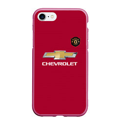 Чехол iPhone 7/8 матовый Lingard Manchester United, цвет: 3D-малиновый