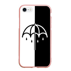 Чехол iPhone 7/8 матовый BRING ME THE HORIZON, цвет: 3D-светло-розовый