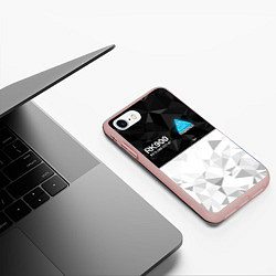 Чехол iPhone 7/8 матовый RK900 CONNOR, цвет: 3D-светло-розовый — фото 2
