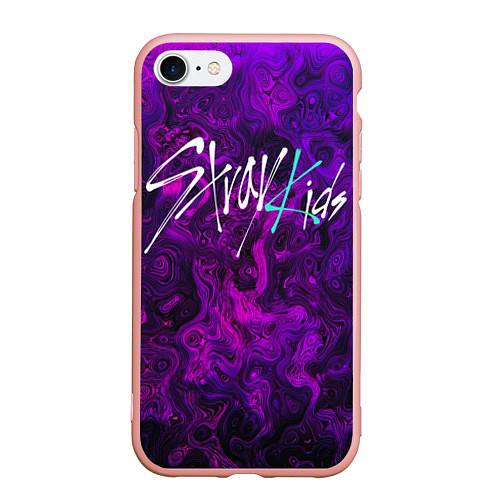 Чехол iPhone 7/8 матовый Stray Kids / 3D-Светло-розовый – фото 1