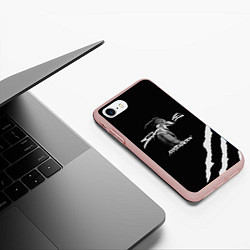 Чехол iPhone 7/8 матовый XXXTENTACION SKINS, цвет: 3D-светло-розовый — фото 2