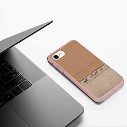 Чехол iPhone 7/8 матовый Всадники, цвет: 3D-светло-розовый — фото 2