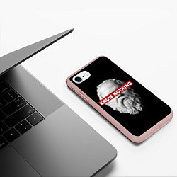 Чехол iPhone 7/8 матовый Ничего Не Знаю, цвет: 3D-светло-розовый — фото 2