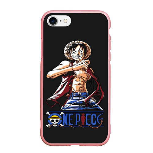 Чехол iPhone 7/8 матовый One Piece / 3D-Баблгам – фото 1