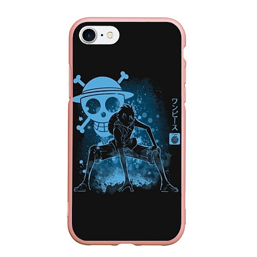 Чехол iPhone 7/8 матовый One Piece / 3D-Светло-розовый – фото 1