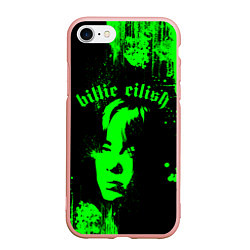 Чехол iPhone 7/8 матовый Billie eilish, цвет: 3D-светло-розовый