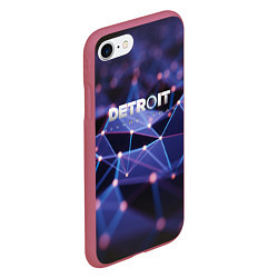 Чехол iPhone 7/8 матовый DETROIT:BECOME HUMAN 2019, цвет: 3D-малиновый — фото 2