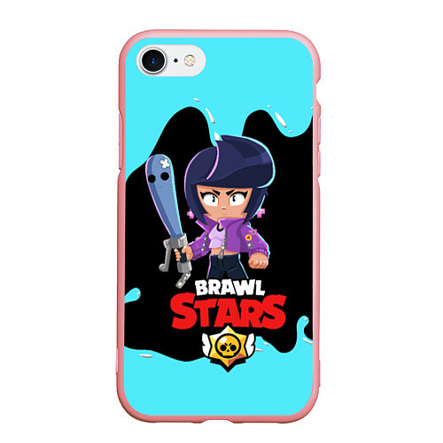 Чехол iPhone 7/8 матовый BRAWL STARS BIBI / 3D-Баблгам – фото 1