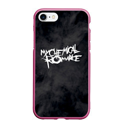 Чехол iPhone 7/8 матовый My Chemical Romance, цвет: 3D-малиновый