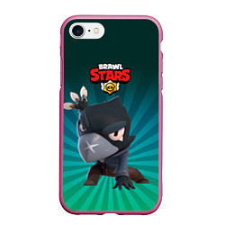 Чехол iPhone 7/8 матовый Brawl Stars Crow