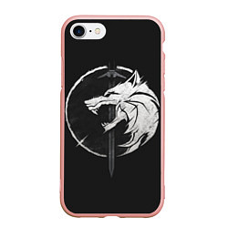 Чехол iPhone 7/8 матовый The Witcher 3: Wild Hunt, цвет: 3D-светло-розовый