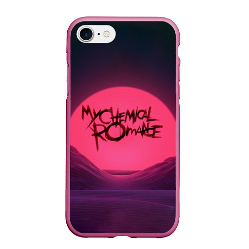 Чехол iPhone 7/8 матовый MCR Logo / 3D-Малиновый – фото 1