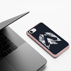 Чехол iPhone 7/8 матовый Apex Legends, цвет: 3D-светло-розовый — фото 2