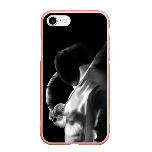 Чехол iPhone 7/8 матовый Fencer / 3D-Светло-розовый – фото 1