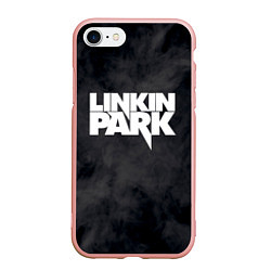 Чехол iPhone 7/8 матовый LINKIN PARK, цвет: 3D-светло-розовый