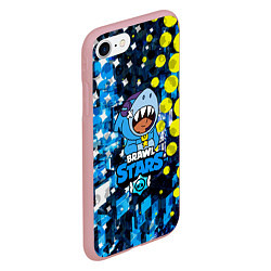 Чехол iPhone 7/8 матовый BRAWL STARS ЛЕОН ШАРК, цвет: 3D-баблгам — фото 2