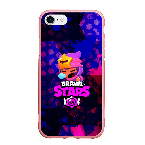 Чехол iPhone 7/8 матовый BRAWL STARS:СЭНДИ / 3D-Баблгам – фото 1