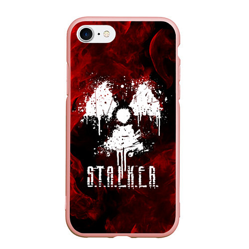 Чехол iPhone 7/8 матовый STALKER 2 / 3D-Светло-розовый – фото 1