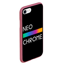 Чехол iPhone 7/8 матовый NEO CHROME, цвет: 3D-малиновый — фото 2