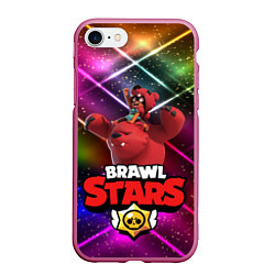 Чехол iPhone 7/8 матовый Brawl Stars - Nita, цвет: 3D-малиновый