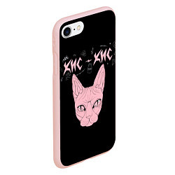 Чехол iPhone 7/8 матовый Кис-Кис, цвет: 3D-светло-розовый — фото 2