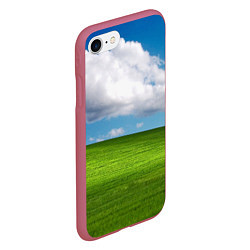 Чехол iPhone 7/8 матовый Заставка Windows, цвет: 3D-малиновый — фото 2