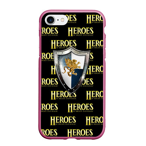 Чехол iPhone 7/8 матовый Heroes of Might and Magic / 3D-Малиновый – фото 1