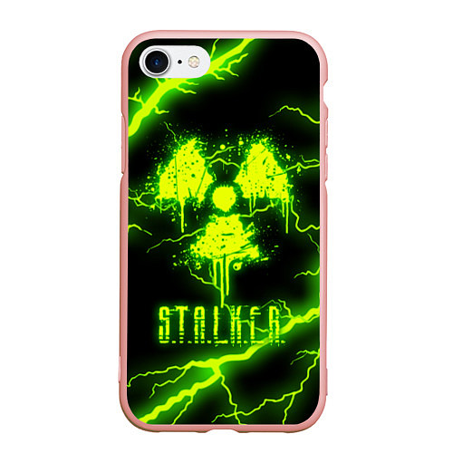 Чехол iPhone 7/8 матовый STALKER 2 / 3D-Светло-розовый – фото 1