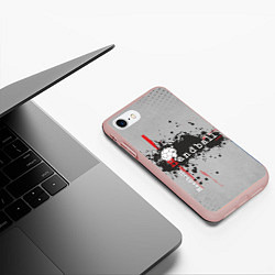 Чехол iPhone 7/8 матовый Handball, цвет: 3D-светло-розовый — фото 2