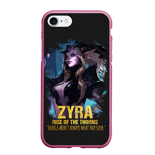 Чехол iPhone 7/8 матовый Zyra / 3D-Малиновый – фото 1