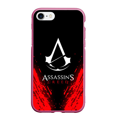 Чехол iPhone 7/8 матовый Assassin’s Creed / 3D-Малиновый – фото 1