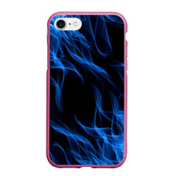 Чехол iPhone 7/8 матовый BLUE FIRE FLAME