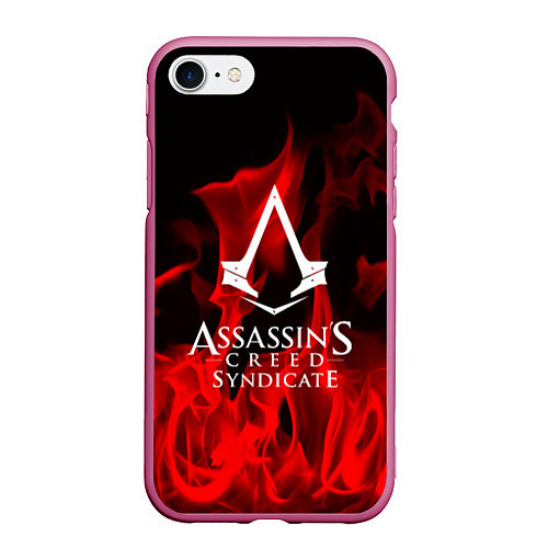 Чехол iPhone 7/8 матовый Assassin’s Creed: Syndicate / 3D-Малиновый – фото 1