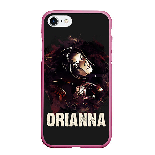 Чехол iPhone 7/8 матовый Orianna / 3D-Малиновый – фото 1