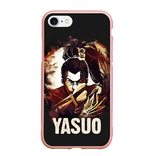 Чехол iPhone 7/8 матовый Yasuo / 3D-Светло-розовый – фото 1