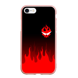 Чехол iPhone 7/8 матовый GURREN LAGANN, цвет: 3D-светло-розовый