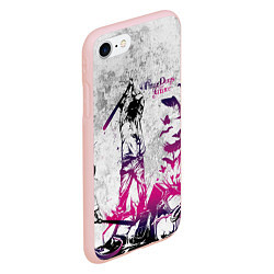 Чехол iPhone 7/8 матовый Three Days Grace, цвет: 3D-светло-розовый — фото 2