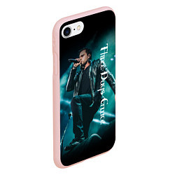 Чехол iPhone 7/8 матовый Three Days Grace, цвет: 3D-светло-розовый — фото 2