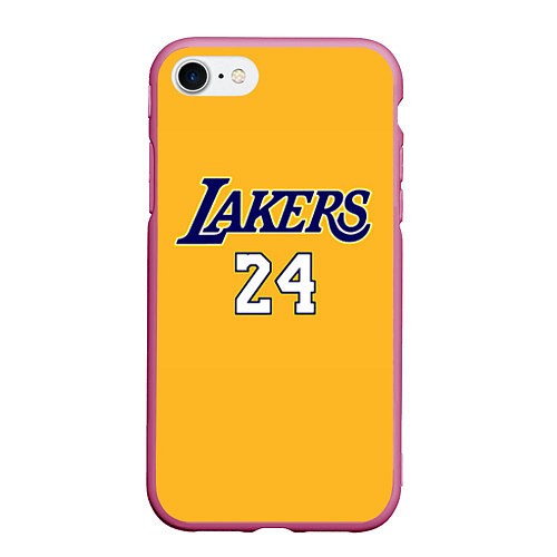 Чехол iPhone 7/8 матовый Kobe Bryant / 3D-Малиновый – фото 1