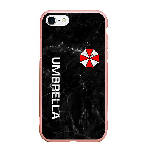 Чехол iPhone 7/8 матовый UMBRELLA CORP / 3D-Светло-розовый – фото 1