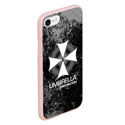 Чехол iPhone 7/8 матовый UMBRELLA CORP, цвет: 3D-светло-розовый — фото 2