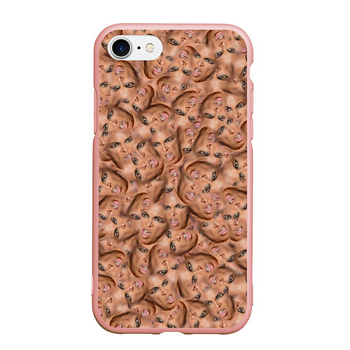 Чехол iPhone 7/8 матовый Бейонсе / 3D-Светло-розовый – фото 1