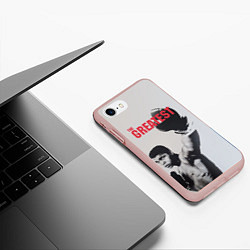 Чехол iPhone 7/8 матовый The Greatest, цвет: 3D-светло-розовый — фото 2