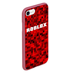 Чехол iPhone 7/8 матовый Roblox, цвет: 3D-малиновый — фото 2