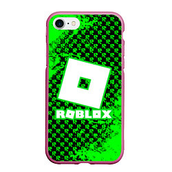 Чехол iPhone 7/8 матовый Roblox, цвет: 3D-малиновый