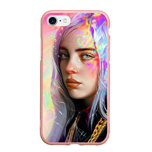 Чехол iPhone 7/8 матовый Billie Pinky Wave / 3D-Светло-розовый – фото 1